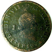 4 Maravedis - Fernando VII small head obverse image