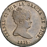 4 Maravedis - Isabel II obverse image