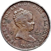 4 Maravedis - Isabel II obverse image