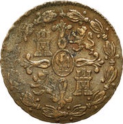8 Maravedis - Jose I Bonaparte Segovia, Spain, 1809-1813 reverse image