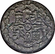8 Maravedis - Fernando VII Jubia,1st portrait, Spain, 1811-1817 reverse image