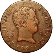 8 Maravedis - Fernando VII 3rd portrait obverse image