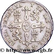 8 Maravedis - Isabel II 1st legend reverse image