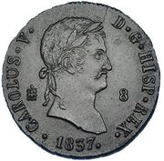 8 Maravedis - Carlos V pretender obverse image