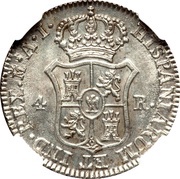 4 Reales - Jose I Bonaparte, Spain, 1808-1813 reverse image