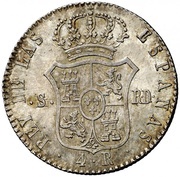 4 Reales - Fernando VII, Spain, 1822-1823 reverse image