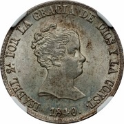 4 Reales - Isabel II CONST obverse image