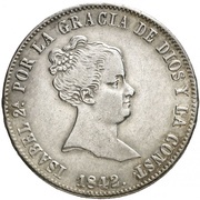 10 Reales - Isabel II obverse image