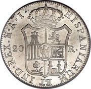 20 Reales - Jose I Bonaparte, Spain, 1808-1813 reverse image