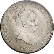 20 Reales - Isabel II obverse image