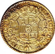 80 Reales - Jose I Bonaparte, Spain, 1809-1810 reverse image