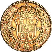 80 Reales - Jose I Bonaparte, Spain, 1811-1813 reverse image