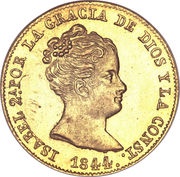 80 Reales - Isabel II CONST obverse image