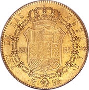320 Reales - Fernando VII, Spain, 1822-1823 reverse image