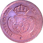 ½ Decima de Real - Isabel II obverse image