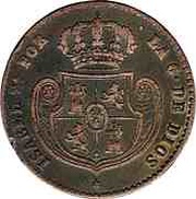 2 Decimas de Real - Isabel II obverse image
