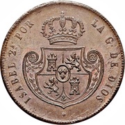 ½ Real - Isabel II obverse image
