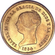 100 Reales - Isabel II obverse image
