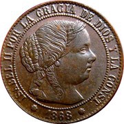 ½ Centimo de Escudo - Isabel II obverse image