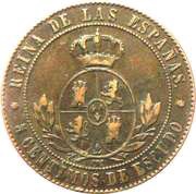 5 Centimos de Escudo - Isabel II reverse image