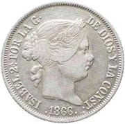 40 Centimos de Escudo - Isabel II obverse image