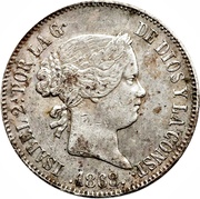1 Escudo - Isabel II obverse image