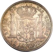 2 Escudos - Isabel II reverse image