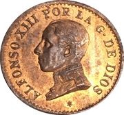 1 Centimo - Alfonso XIII 5th portrait obverse image