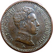 2 Centimos - Alfonso XIII 4th portrait obverse image