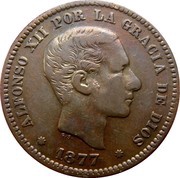 5 Centimos - Alfonso XII obverse image