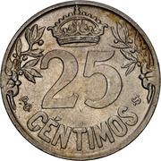 25 Centimos - Caraba, Spain, 1925 reverse image