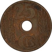 25 Centimos - II Republic reverse image