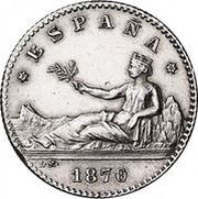 50 Centimos - Provisional Government obverse image