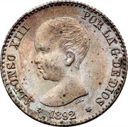 50 Centimos - Alfonso XIII 1st portrait obverse image