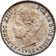 50 Centimos - Alfonso XIII 3rd portrait obverse image