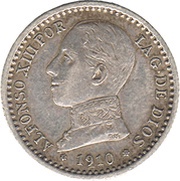 50 Centimos - Alfonso XIII 5th portrait obverse image