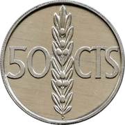 50 Centimos - Juan Carlos I reverse image