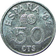 50 Centimos - Juan Carlos I España '82 reverse image