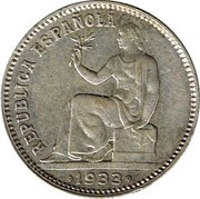 1 Peseta - II Republic obverse image