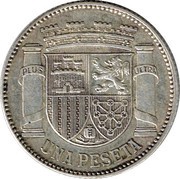 1 Peseta - II Republic reverse image