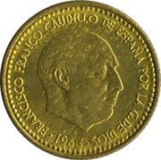 1 Peseta - Francisco Franco Benlliure obverse image