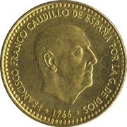 1 Peseta - Francisco Franco Ávalos obverse image