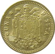 1 Peseta - Juan Carlos I, Spain, 1976-1980 reverse image