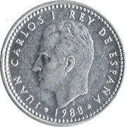 1 Peseta - Juan Carlos I obverse image