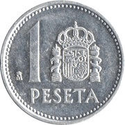 1 Peseta - Juan Carlos I reverse image