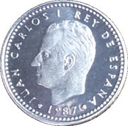 1 Peseta - Juan Carlos I E-87 obverse image
