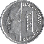 1 Peseta - Juan Carlos I obverse image