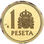 1 Peseta Barcelona '92 reverse image