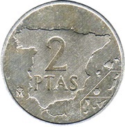 2 Pesetas - Juan Carlos I, Spain, 1982-1984 reverse image