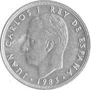 5 Pesetas - Juan Carlos I with mintmark obverse image